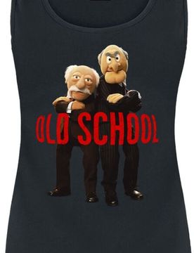 Top - Old School - S bis M - für Damen - Größe M - schwarz - Lizenzierter Fanartikel - Frauen - female