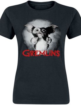 T-Shirt - Gremlin Scared - S bis 3XL - für Damen - Größe 3XL - schwarz - EMP exklusives Merchandise! - Frauen - female
