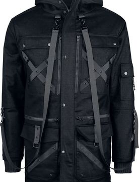 Gothic Übergangsjacke - Auden Jacket Mens Black - S bis XXL - für Männer - Größe S - schwarz - Männer - male