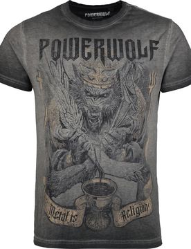 T-Shirt - Wolf Vs Man - S bis 4XL - für Männer - Größe 3XL - grau - EMP exklusives Merchandise! - Männer - male