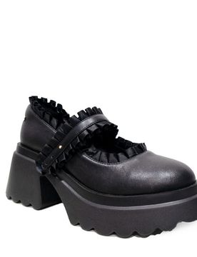 Gothic High Heel - Nina Black - EU37 bis EU40 - für Damen - Größe EU37 - schwarz - Frauen - female