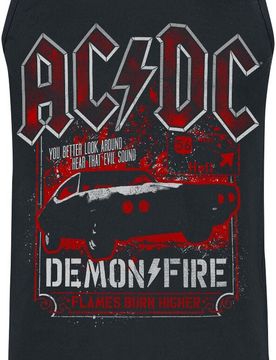 Tank-Top - Demon Fire Hell - S bis 4XL - für Männer - Größe L - schwarz - Lizenziertes Merchandise! - Männer