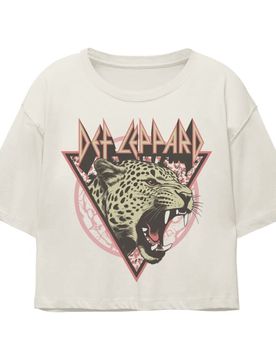 T-Shirt - Triangle Leopard - XL bis XXL - für Damen - Größe XXL - weiß - Lizenziertes Merchandise! - Frauen - female