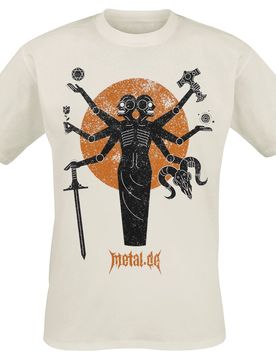 T-Shirt - Metal Creature - S bis XXL - für Männer - Größe M - altweiß - Lizenziertes Merchandise! - Männer - male