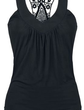 Top für Damen schwarz "Laced Racerback" von - Frauen - female