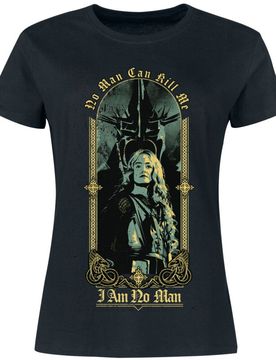 T-Shirt - Éowyn: I am no Man - M bis 3XL - für Damen - Größe M - schwarz - EMP exklusives Merchandise! - Frauen - female