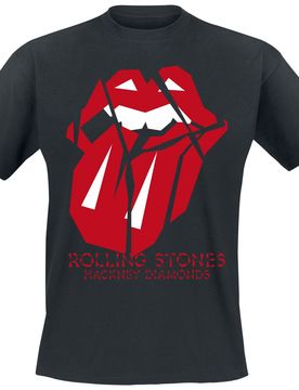 T-Shirt - Hackney Diamonds Lick Over - S bis 4XL - für Männer - Größe M - schwarz - Lizenziertes Merchandise! - Männer - male