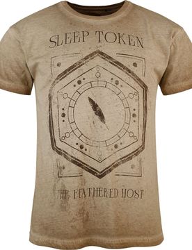 T-Shirt - Feathered Host - S bis 4XL - für Männer - Größe 3XL - beige - EMP exklusives Merchandise! - Männer - male