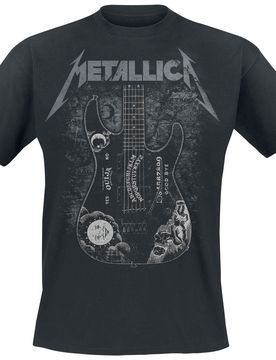 T-Shirt - Hammett Ouija Guitar - S bis XL - Größe S - schwarz - Lizenziertes Merchandise! - Unisex - unisex