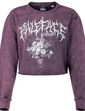 Sweatshirt - Wilted - S bis XXL - für Damen - Größe S - purple - EMP exklusives Merchandise! - Frauen - female