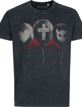 T-Shirt - Liebe Glaube Monster - S bis 4XL - für Männer - Größe XXL - anthrazit - EMP exklusives Merchandise! - Männer - male