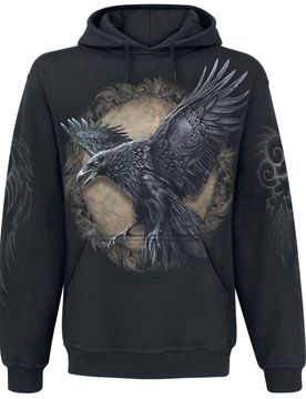 Kapuzenpullover - Raven Wise - S bis XXL - für Männer - Größe XXL - schwarz - Männer - male