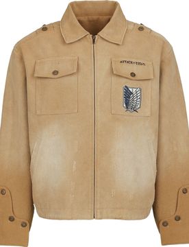 Anime Jeansjacke - Colossal Titan - S bis 3XL - für Männer - Größe M - braun - EMP exklusives Merchandise! - Männer - male