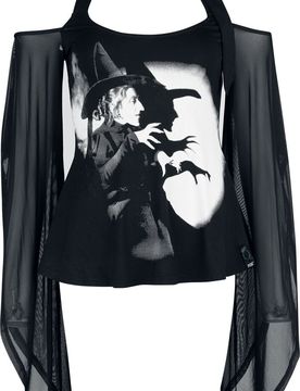 Gothic Top - The Witch Is Dead Top - XS bis S - für Damen - Größe S - schwarz - Frauen - female