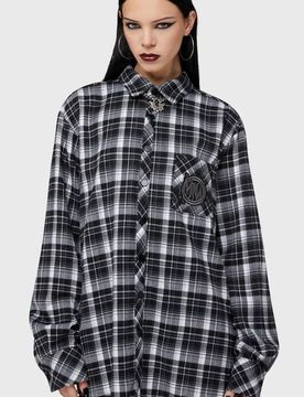 Gothic Langarmhemd - Cause of Death Shirt - XS bis 3XL - für Männer - Größe 3XL - grau - Männer