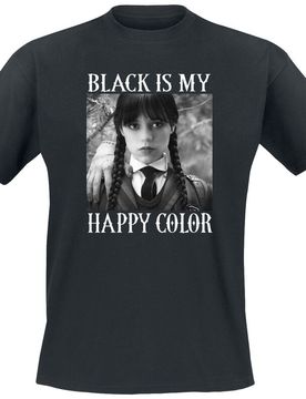 T-Shirt - Black Is My Happy Colour - M bis 5XL - Größe 3XL - schwarz - Lizenzierter Fanartikel - Unisex - unisex