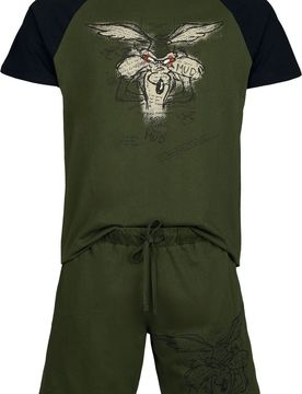 Schlafanzug - Coyote - S bis 3XL - für Männer - Größe 3XL - multicolor - EMP exklusives Merchandise! - Männer