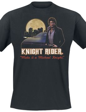 T-Shirt - Make It A Michael Knight - S bis XXL - für Männer - Größe XL - schwarz - Lizenzierter Fanartikel - Männer - male