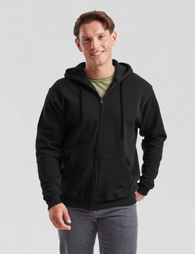 Kapuzenjacke - CLASSIC HOODED SWEAT JACKET - S bis XXL - für Männer - Größe XXL - schwarz - Männer - male