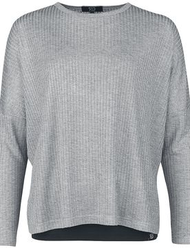 Langarmshirt für Damen grau "Double Layer Longsleeve" von - Frauen - female