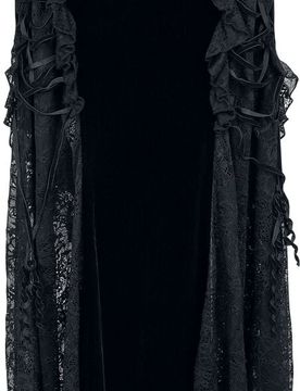 Gothic Langer Rock - Goth staggered patchwork lace skirt - L-XL bis 4XL-5XL - für Damen - Größe 4XL-5XL - schwarz - Frauen - female