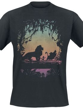 Disney T-Shirt - Eastern Trail - S bis XXL - für Männer - Größe S - schwarz - Lizenzierter Fanartikel - Männer - male