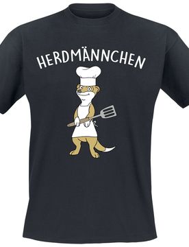 T-Shirt - Herdmännchen - S bis 4XL - für Männer - Größe 4XL - schwarz - Männer - male