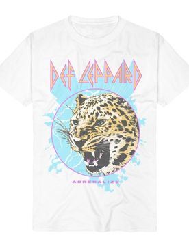 T-Shirt - Adrenalize Leopard - XXL bis 3XL - für Männer - Größe 3XL - weiß - Lizenziertes Merchandise! - Männer - male