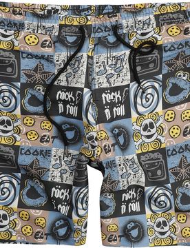 Badeshort - Krümelmonster - Rock N' Roll - M bis XXL - für Männer - Größe XL - multicolor - EMP exklusives Merchandise! - Männer - male