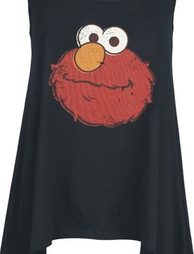 Top - Elmo - S bis 3XL - für Damen - Größe M - schwarz - EMP exklusives Merchandise! - Frauen - female