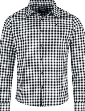 Langarmhemd - Oktoberfest Langarmhemd - M bis 3XL - für Männer - Größe XXL - schwarz/weiß - Männer - male