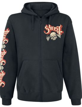 Kapuzenjacke - Distressed Papa Skull - S bis XXL - für Männer - Größe M - schwarz - EMP exklusives Merchandise! - Männer - male