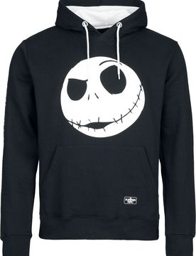 Disney Kapuzenpullover - Jack Skellington - S bis XXL - für Männer - Größe M - schwarz/weiß - Lizenzierter - Männer - male