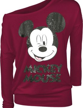 Disney Langarmshirt - Twinkle - XS bis 3XL - für Damen - Größe S - rot - EMP exklusives Merchandise! - Frauen - female