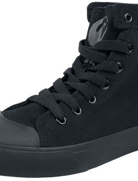 Rockabilly Sneaker high - Walk The Line - EU38 bis EU44 - Größe EU44 - schwarz - Unisex - unisex
