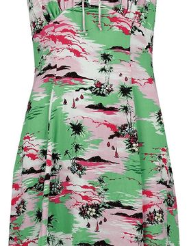 Rockabilly Kleid knielang - Kai Knee Dress - XS bis 4XL - für Damen - Größe S - multicolor - Frauen - female