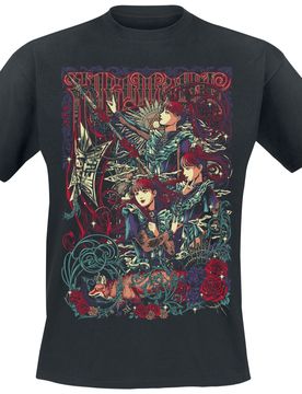 T-Shirt - Flag Group - S bis 3XL - für Männer - Größe L - schwarz - Lizenziertes Merchandise! - Männer - male