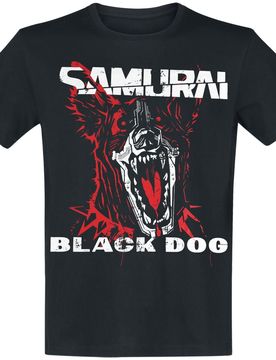 Gaming T-Shirt - Samurai - Black Dog - S bis XXL - für Männer - Größe M - schwarz - Männer - male