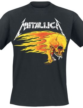 T-Shirt - Flaming Skull Tour Tee - S bis 5XL - für Männer - Größe 3XL - schwarz - Lizenziertes Merchandise! - Männer - male