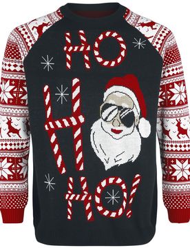 Weihnachtspullover - Ho Ho Ho - S bis 5XL - für Männer - Größe 3XL - multicolor - Männer - male