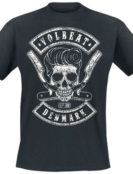 T-Shirt - Denmark Skull - S bis 5XL - Größe XXL - schwarz - EMP exklusives Merchandise! - Unisex - unisex