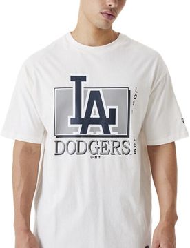 T-Shirt - Team Wordmark Tee - LA Dodgers - S bis XXL - Größe L - weiß - Unisex