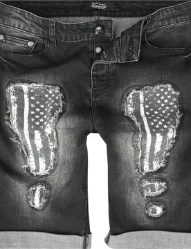 Rock Short - Walk With Me In Hell - 29 bis 34 - für Männer - Größe 34 - schwarz - Männer - male