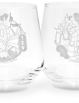 Gaming Glas-Set - Magikarp & Gyarados - durchsichtig - None - unisex