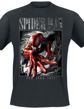 Marvel T-Shirt - New York - 1962 - S bis XXL - für Männer - Größe XXL - schwarz - Lizenzierter Fanartikel - Männer - male