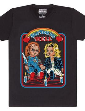 T-Shirt - x Chucky See You In Hell - S bis XXL - für Männer - Größe M - schwarz - Männer - male