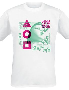 T-Shirt - Young Hee - Overlay - S bis 3XL - für Männer - Größe 3XL - weiß - Lizenzierter Fanartikel - Männer - male