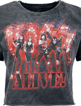 T-Shirt - Alive - S bis 3XL - für Damen - Größe L - anthrazit - EMP exklusives Merchandise! - Frauen - female