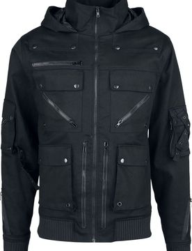 Gothic Übergangsjacke - Corbin Jacket Mens Black - S bis XXL - für Männer - Größe L - schwarz - Männer - male