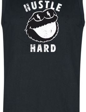 Tank-Top - Cookie Monster - Hustle Hard - S bis 3XL - für Männer - Größe S - schwarz - EMP exklusives Merchandise! - Männer - male